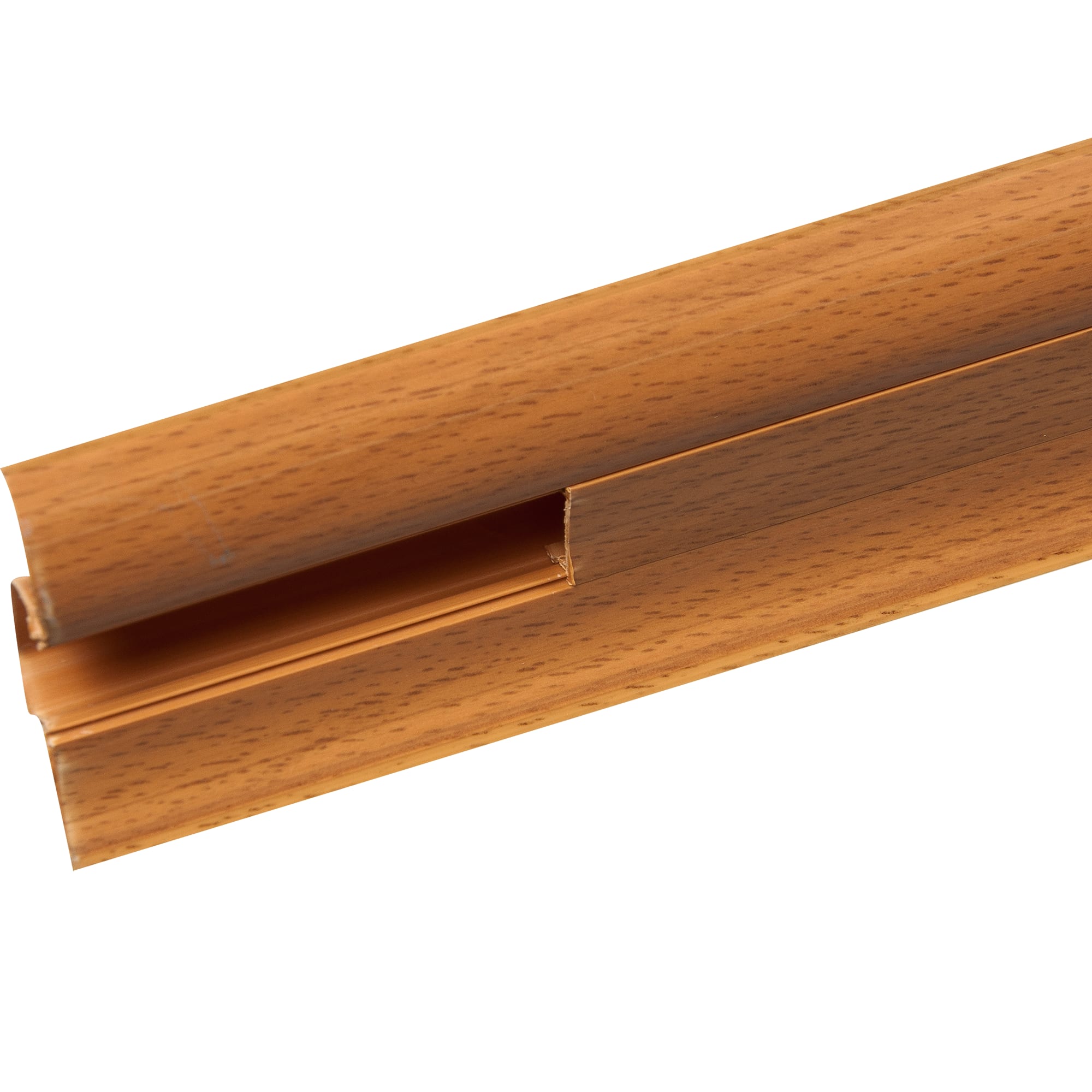 14334335 Плинтус напольный ПВХ 47 мм 2.5 м цвет бук Santreyd 