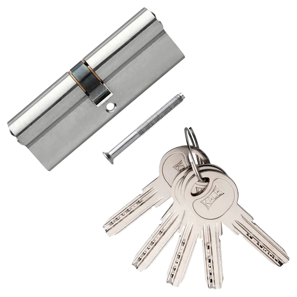 Цилиндр Kale 164SN-90-NP, ключ/ключ, цвет никель 82394597 STLM-2072059  - Вид №1