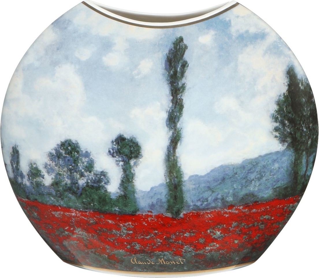 10638399 Goebel Ваза "Маковое поле" 20см MONET Фарфор 