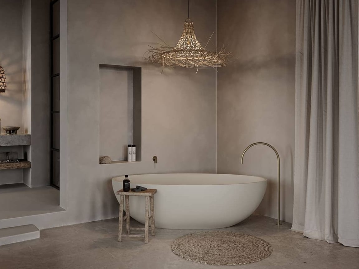 Овальная ванна в центре комнаты COCOON Maison ARCH-00106360 - Вид №11