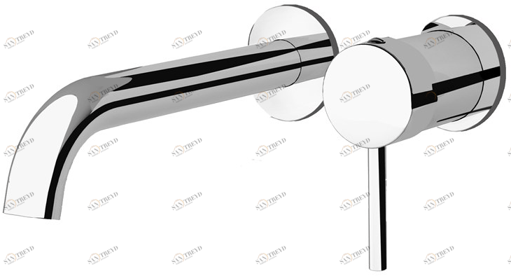 Fir Italia Смеситель для умывальника настенный из латуни Cleo 84 8418108