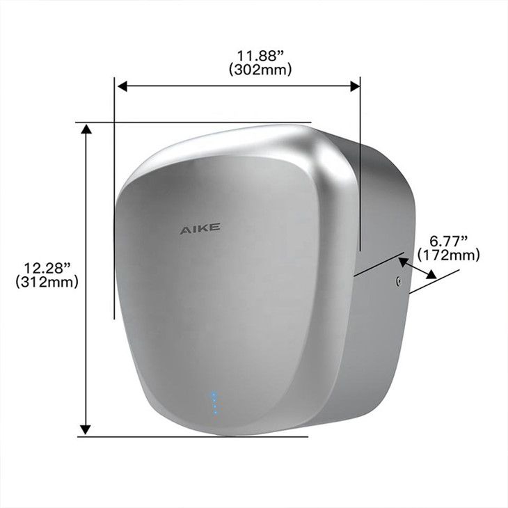 Сушилка для рук из нержавеющей стали AIKE AK2900_560  - Вид №5