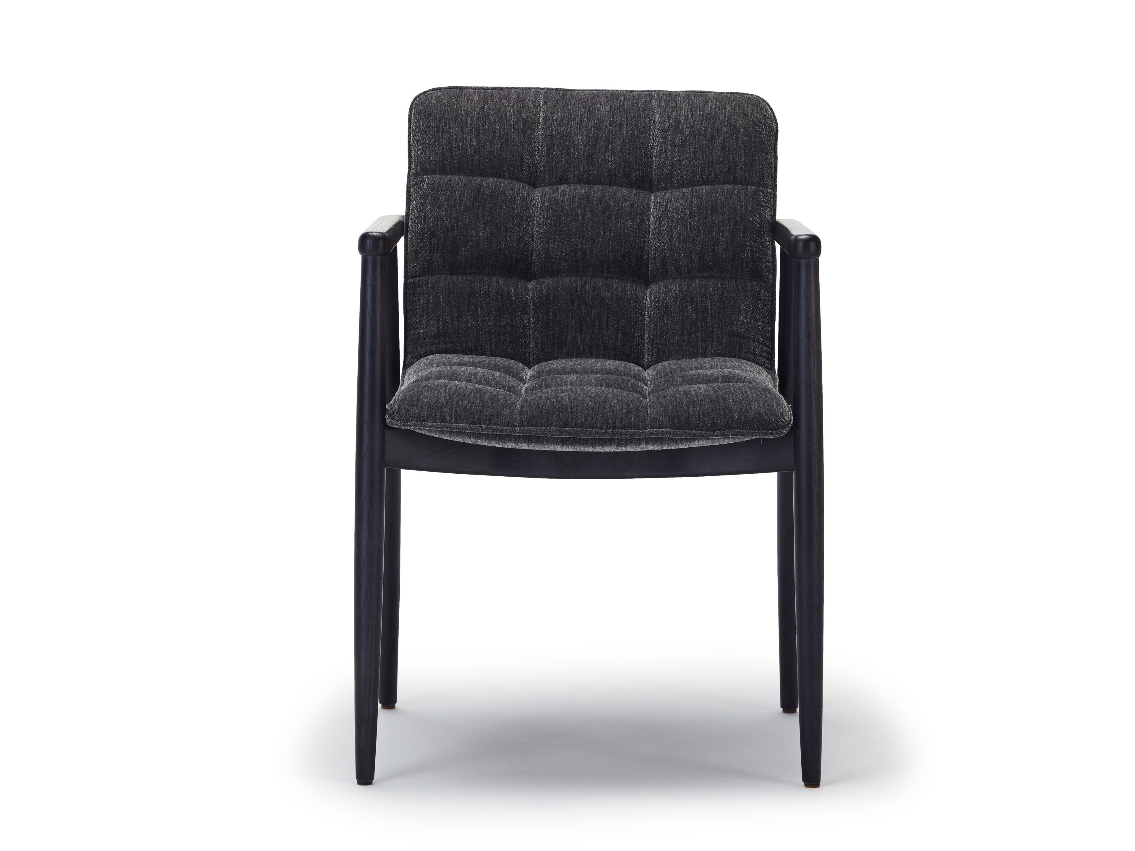 Стул из ткани и ясеня с подлокотниками Papell Design Squarez ARCH-00044537