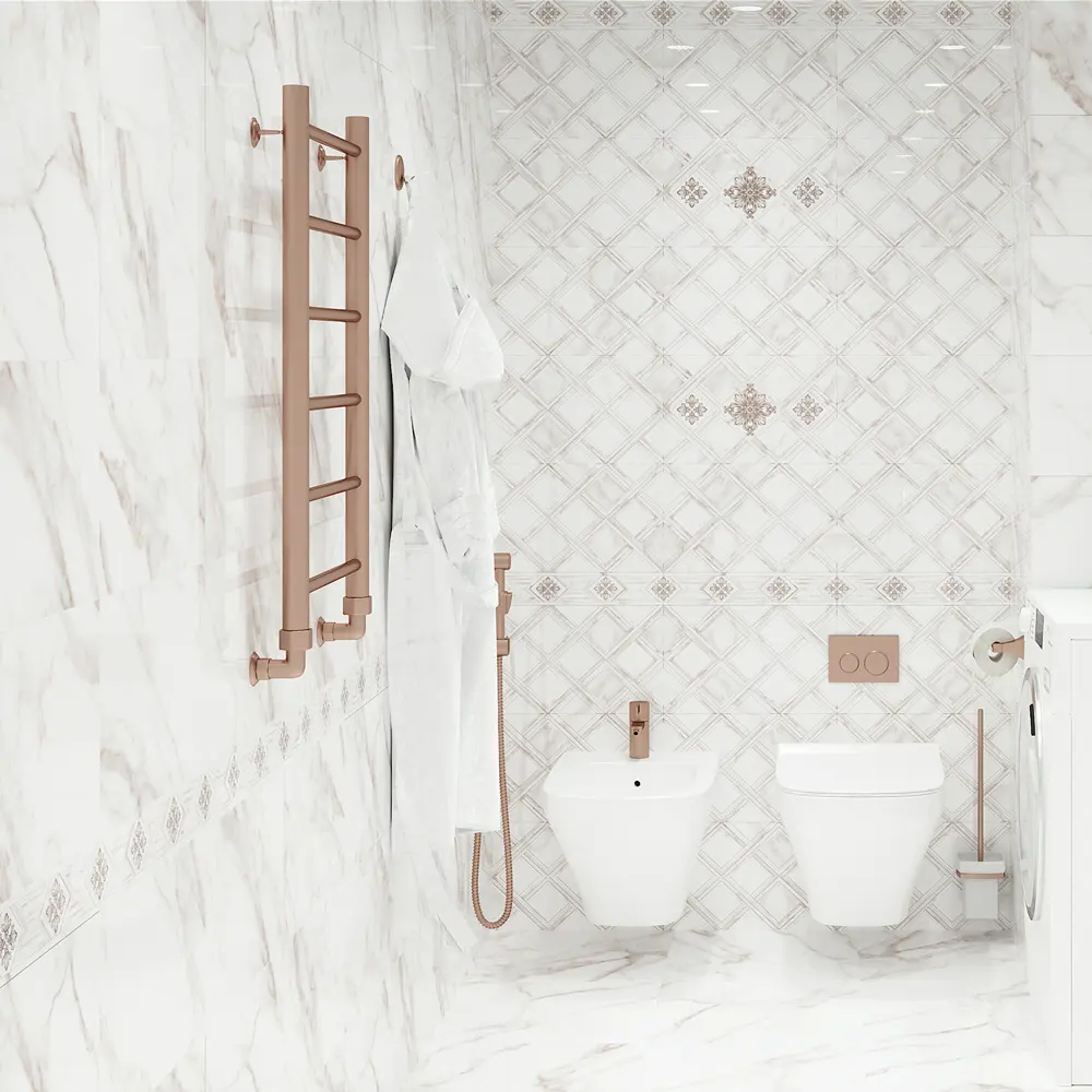 Плитка напольная Calacatta Gold 40x40 см 1.6 м² цвет белый Santreyd STLM-2208471
