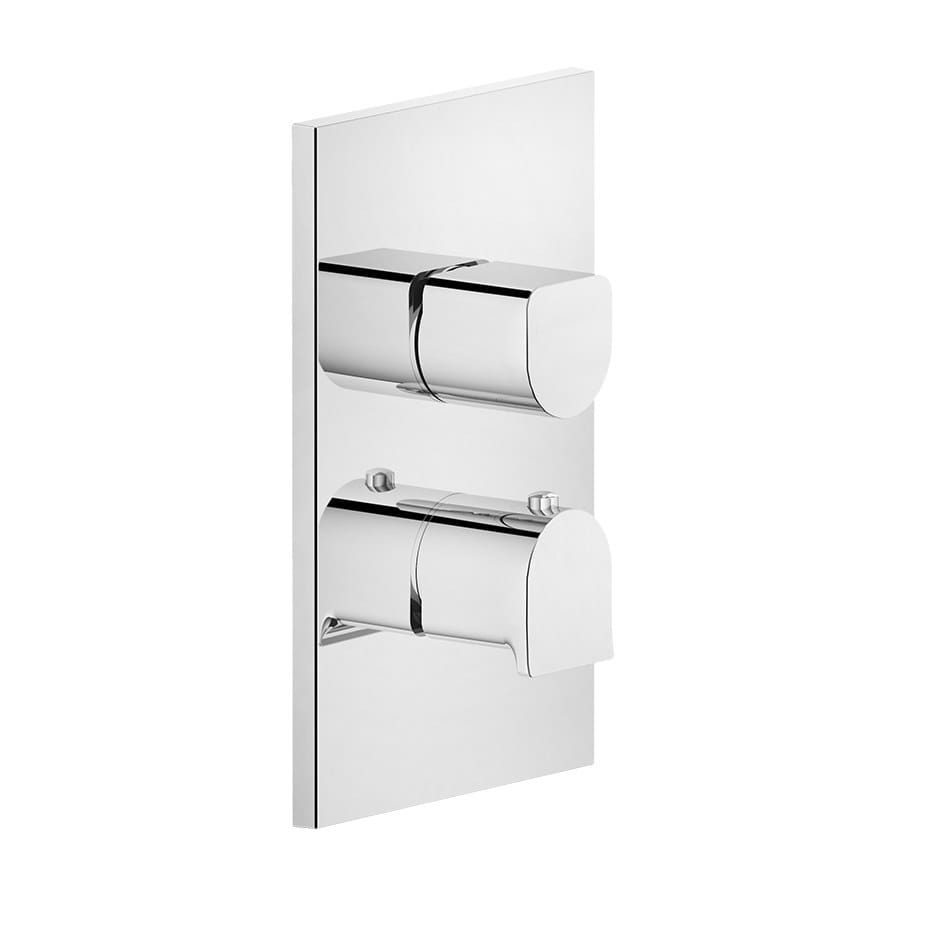 Смеситель для душа с 2 отверстиями из латуни с пластиной Gessi рельеф ARCH-00070321 - Вид №1