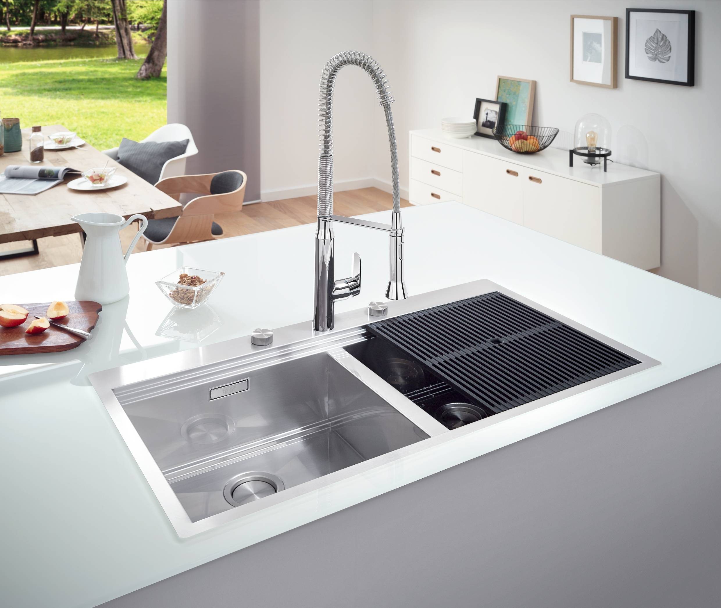 31585SD0 Мойка кухонная овальная Grohe K800 - Вид №4