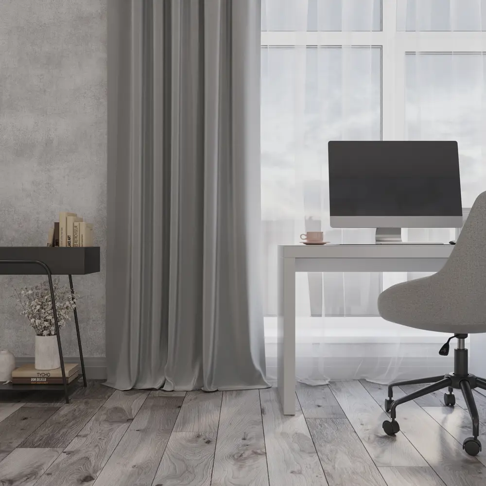 Штора на ленте блэкаут Ален 140x270 см цвет серо-сиреневый ТОРГОВЫЙ ДОМ ТЕКСТИЛЬ STLM-2003118