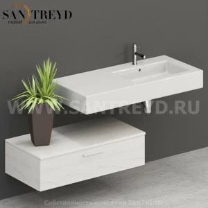 T10052BT Столешницы для использования в сочетании с тумбами и открытыми тумбами 100 см цвет Северное Дерево светлое ARREDO WOOD Италия