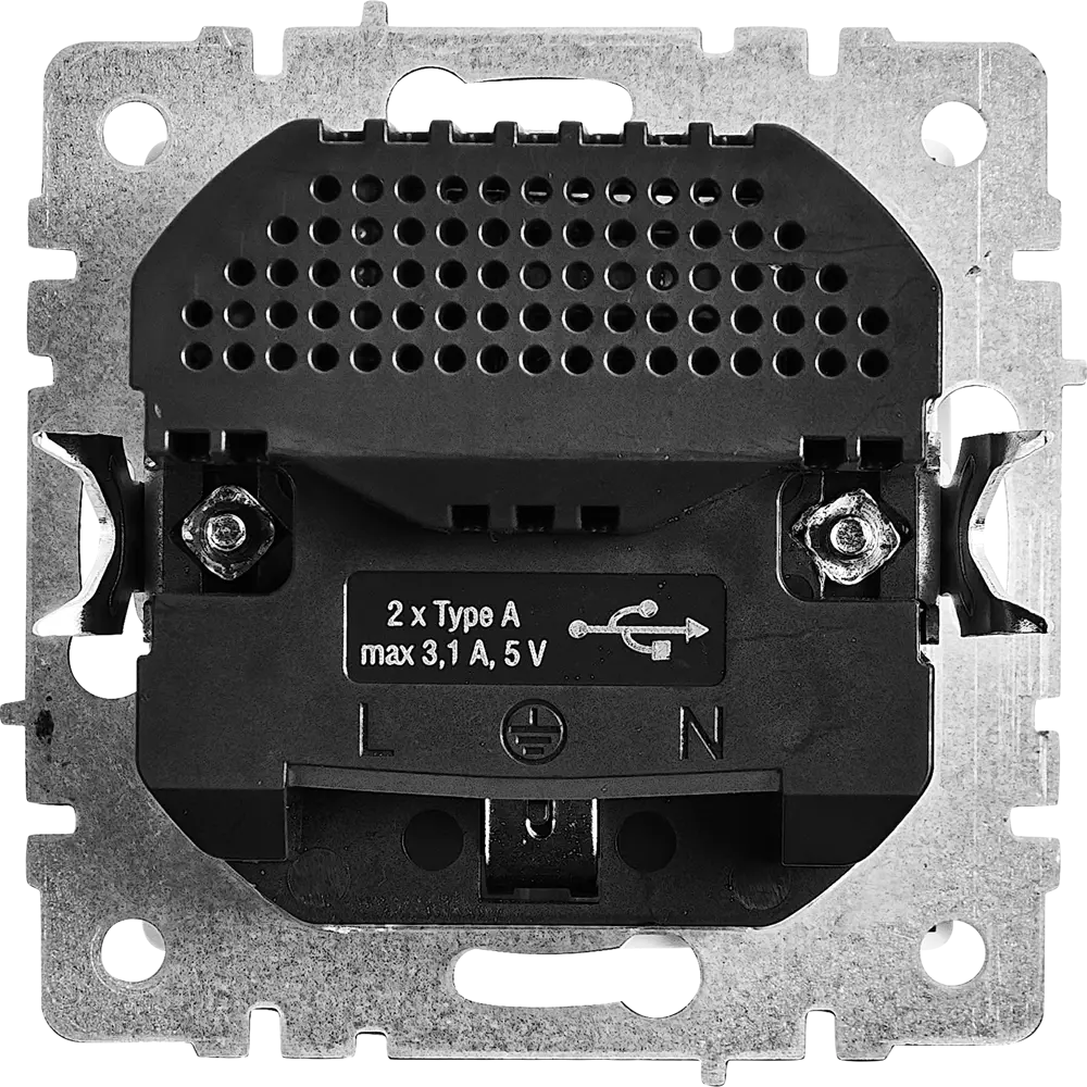 Розетка USB IEK Brite для современного интерьера с заземлением 87761534 STLM-1321697 - Вид №2