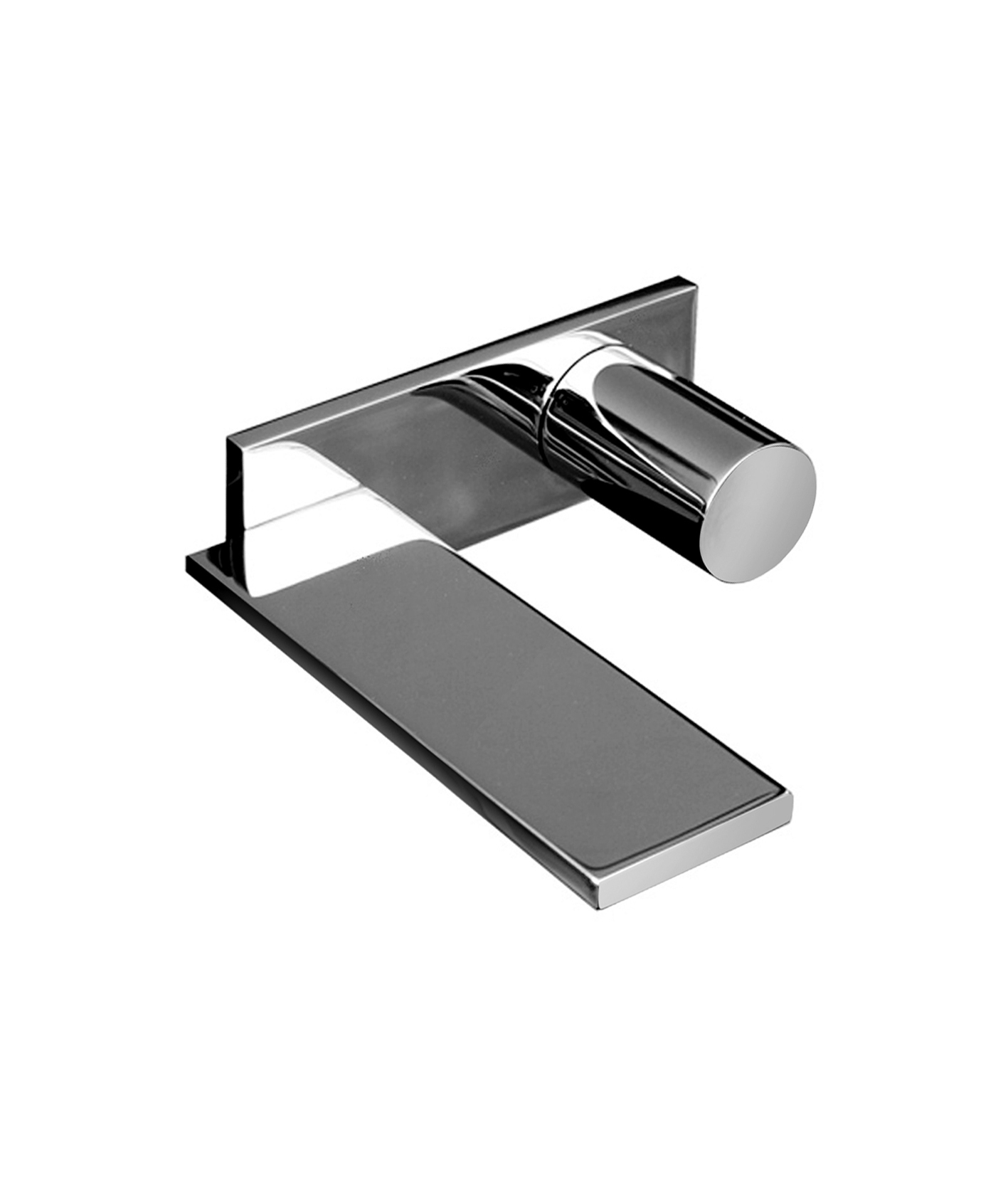 E613B+D113A  Смеситель из стены для раковинывылет 19 см ручка ограничитель потока воды до 5 л/мин при 3 бар впуски 1/2'' без донного клапана Fantini Rubinetti MILANO