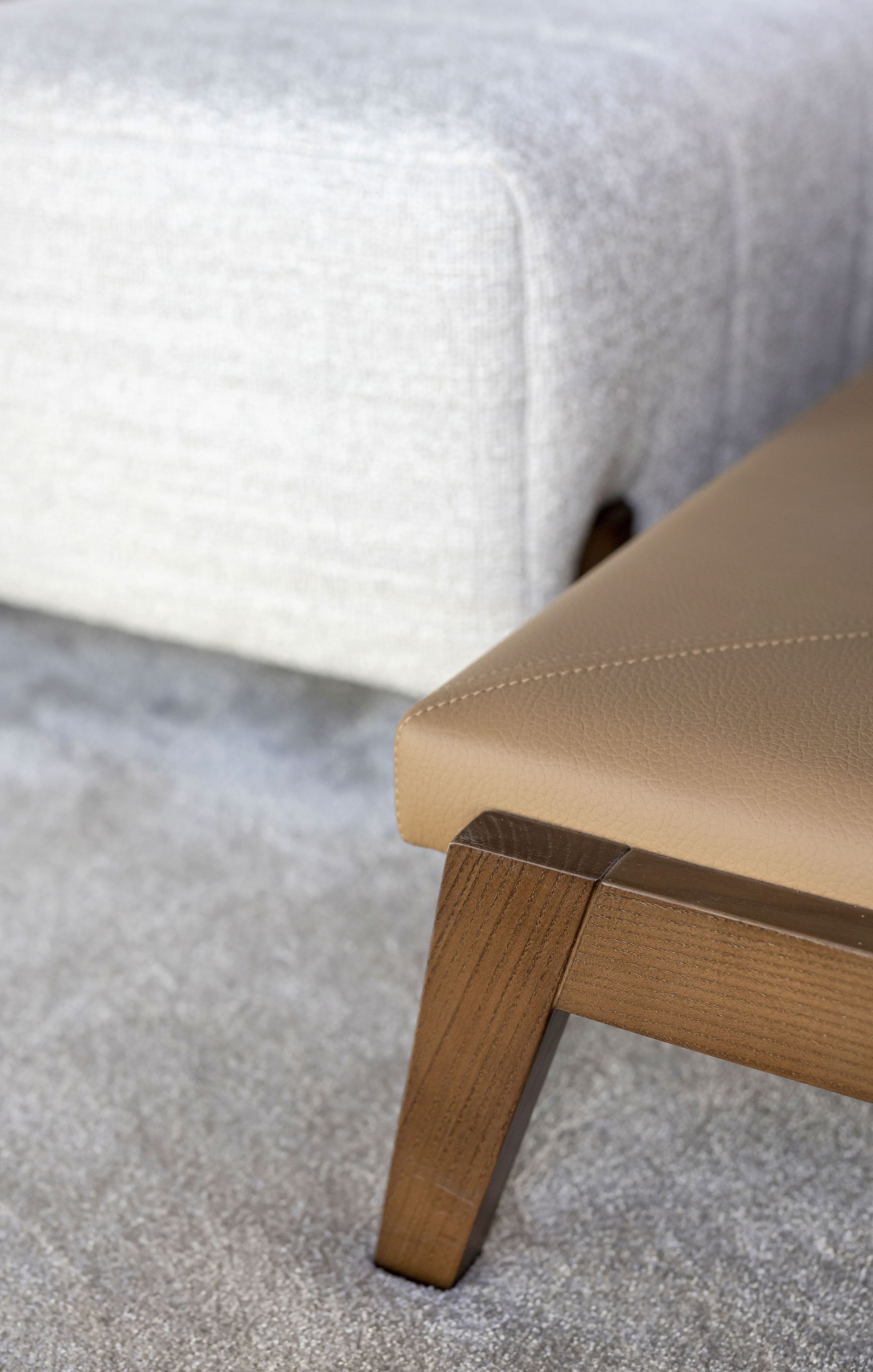 Двуспальная кровать из верблюда с мягким изголовьем Stylish Club Milos ARCH-00047409 - Вид №18