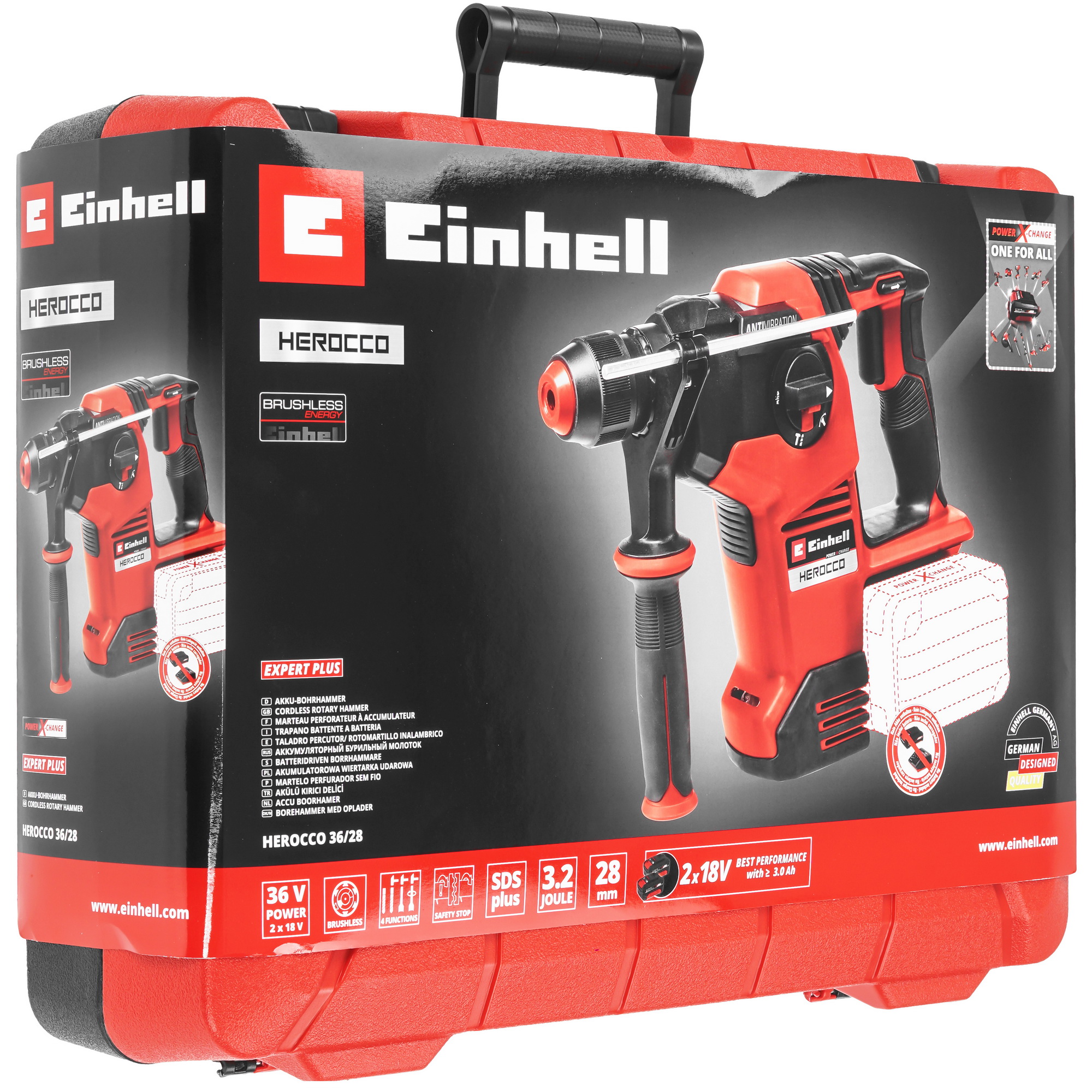 Перфоратор Einhell PXC HEROCCO 36/28 Power X Change 18V , Без ЗУ, Без АКБ 9148565 STDN-0084744 - Вид №6