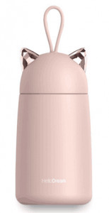 550267 Термос "Cute Cat", 350 мл, розовый HelloDream