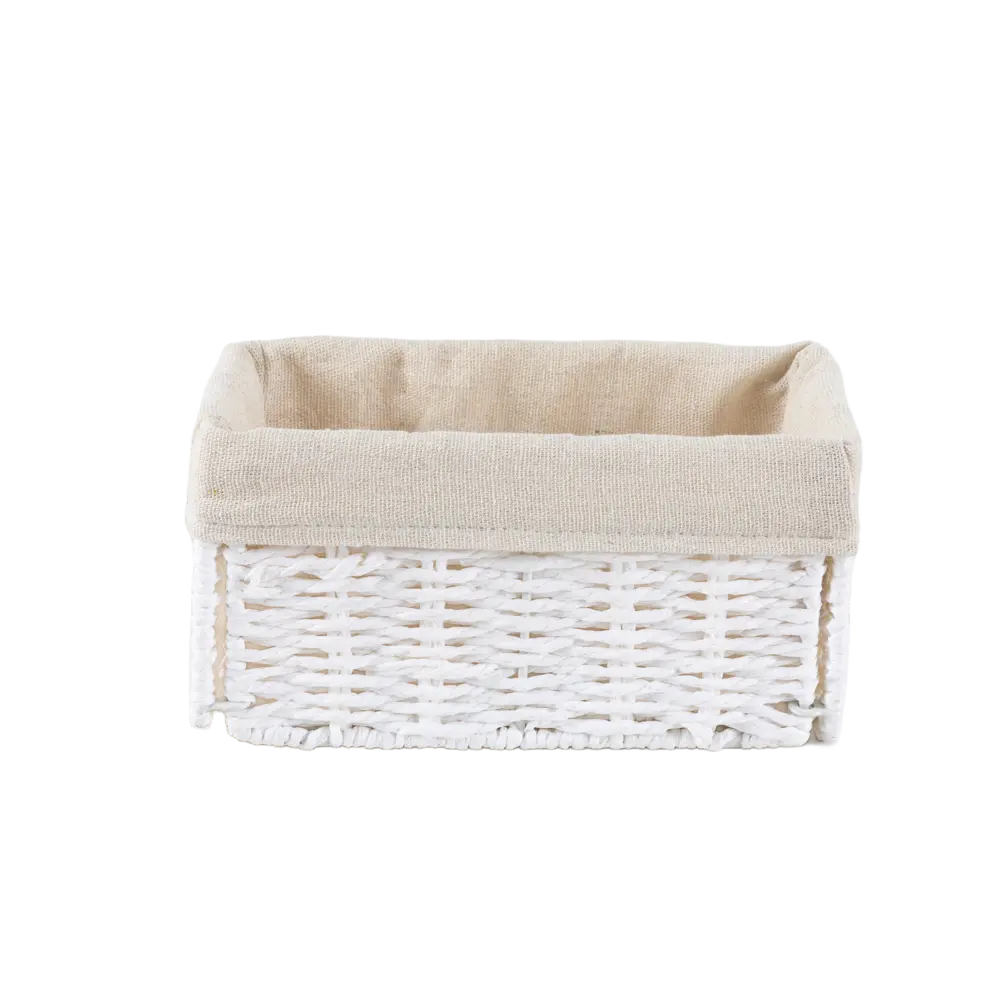 Корзина белая 10x10x20 см бум Konsensa STLM-2065946 - Вид №2