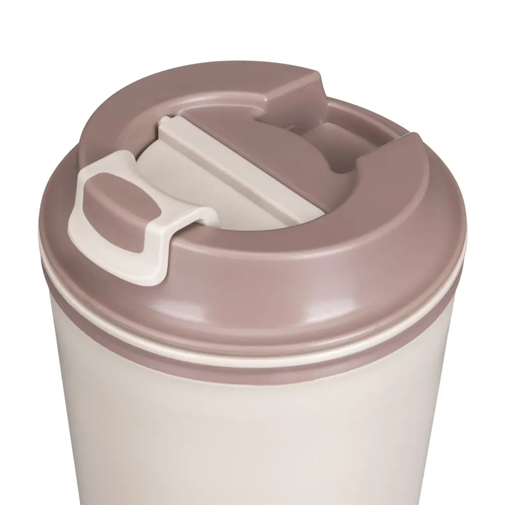 Термостакан 350 мл пластик клапан цвет светло-бежевый Santreyd STLM-2153635 - Вид №3