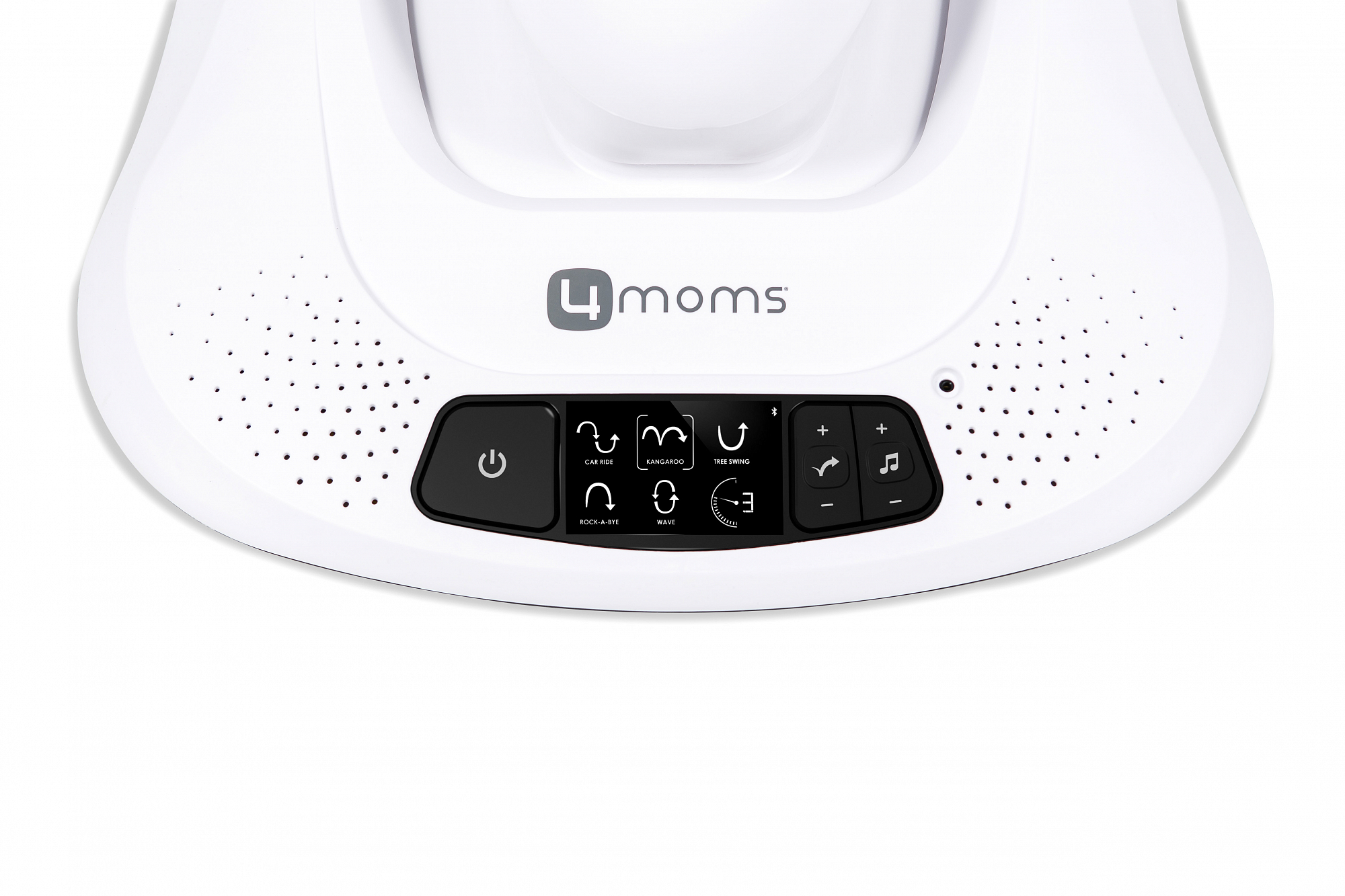 Кресло-качалка детское МамаРу 4.0 серый плюш 4MOMS  322509 Белый;серый Santreyd  - Вид №6