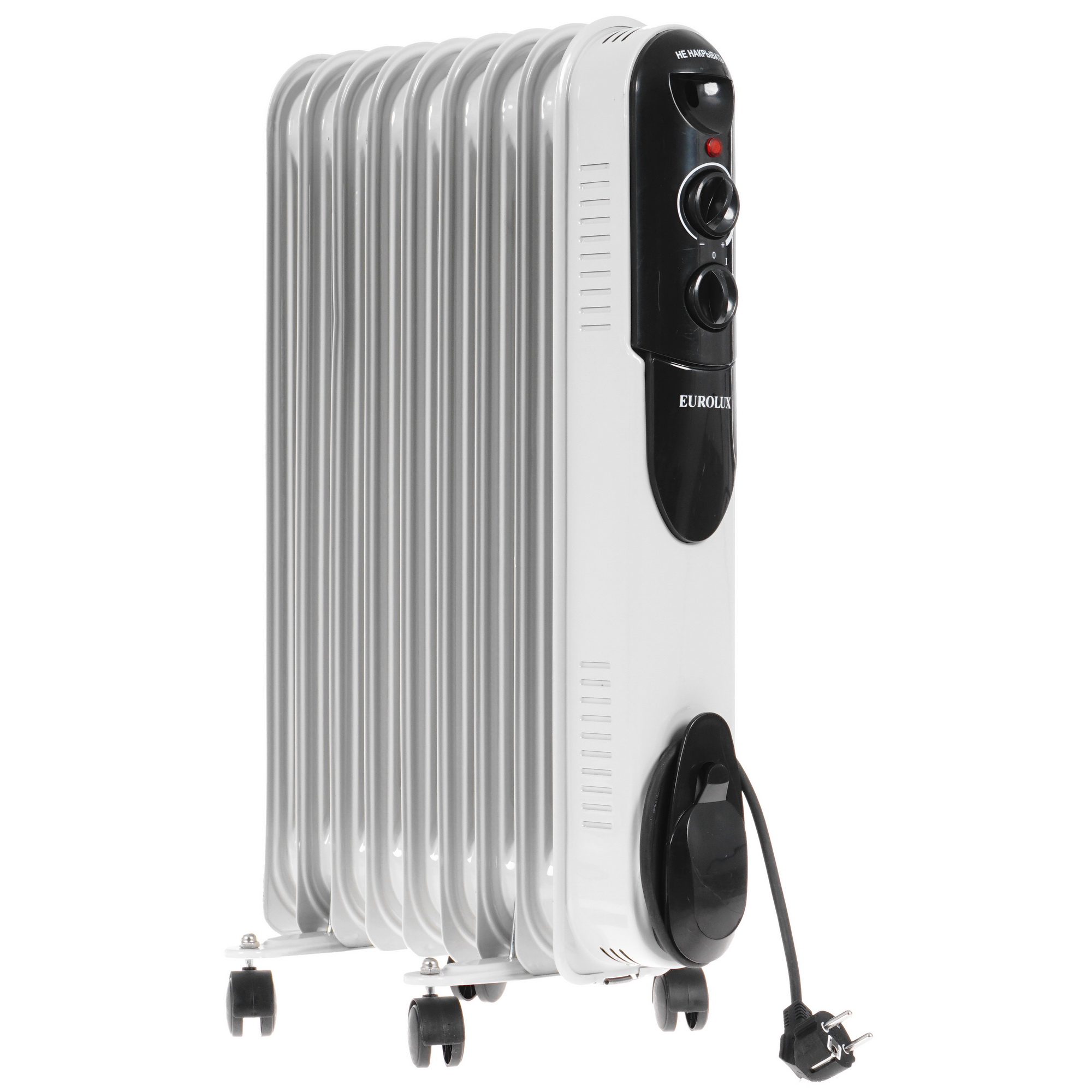 5347956 Масляный обогреватель Eurolux ОМПТ-EU-9Н белый STDN-0106645
