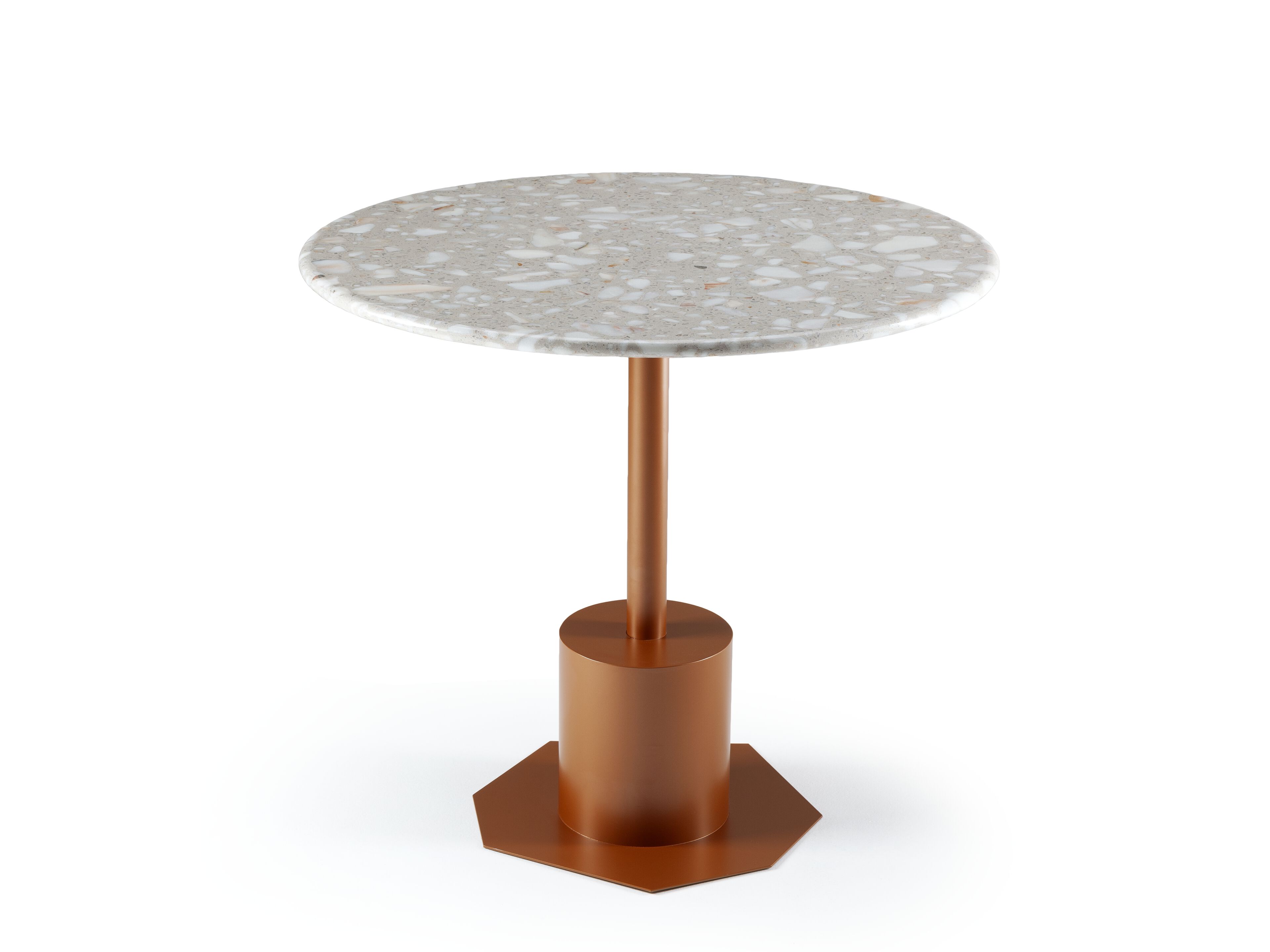 Круглый стол из венецианского терраццо и металла Mambo Unlimited Ideas PRAGA TERRAZZO ARCH-00055421