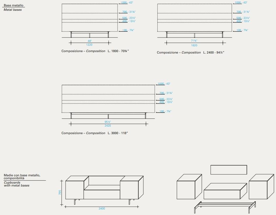 Lema Модульный буфет с распашными дверцами T030 sun-id-1430485 - Вид №13