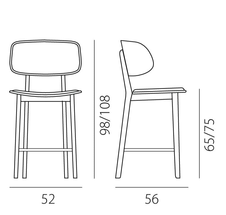 Высокий мягкий стул со спинкой RIFLESSI GISELE ARCH-00068362 - Вид №2