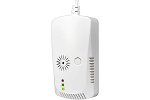 15762590 Датчик HS-S39W утечки газа, управление клапаном, беспроводной, белый 14606 ginzzu