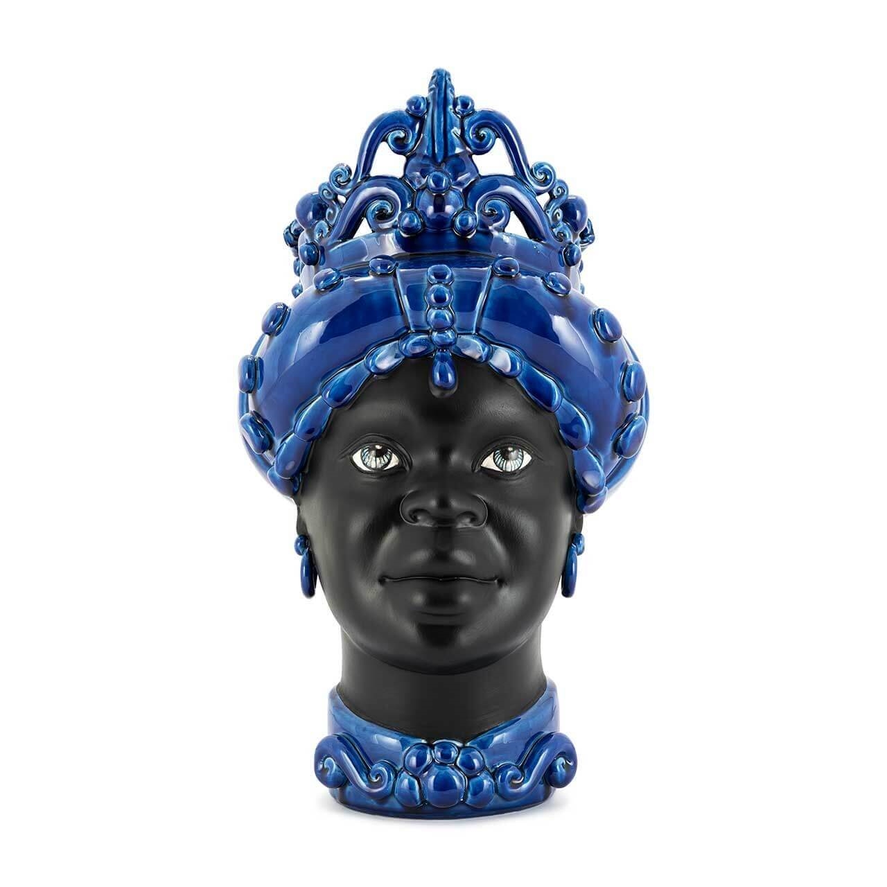 201141-80 ABHIKA ВАЗА MORO LADY MED. МАТ H45 BLUE 