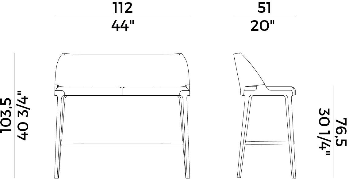 Potocco Двойной табурет Velis 942/a2 - Вид №5