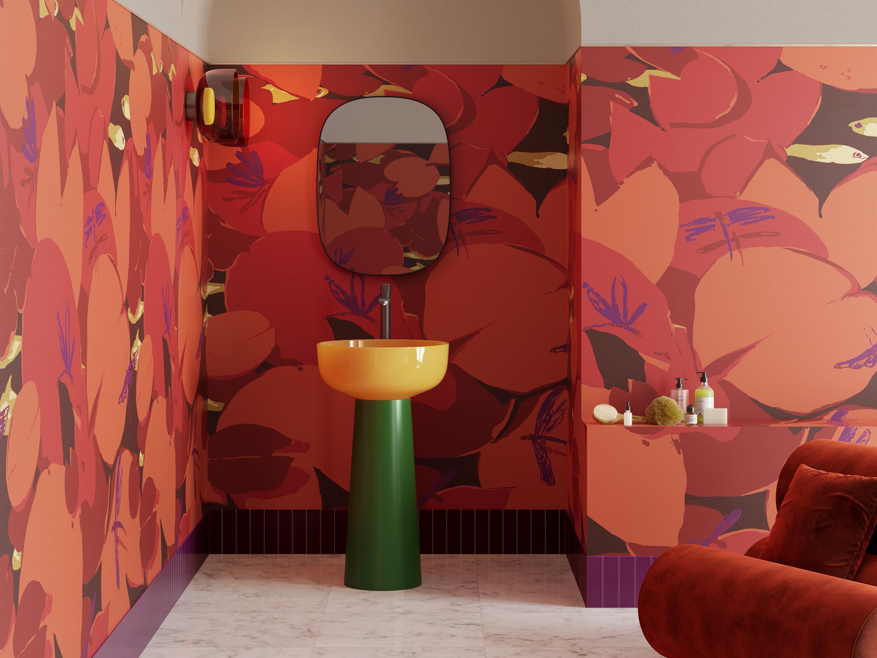 Обои с цветочными мотивами Inkiostro Bianco ASSALONE ARCH-00061230