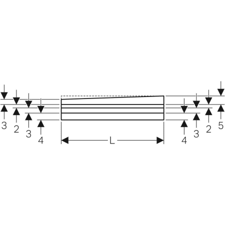 154.253.00.1 Душевая панель Geberit под кафель, с V-образным уклоном Geberit  - Вид №3