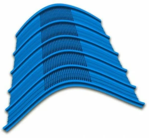 UNIMETAL Частично изогнутый металлический лист для кровли Genus