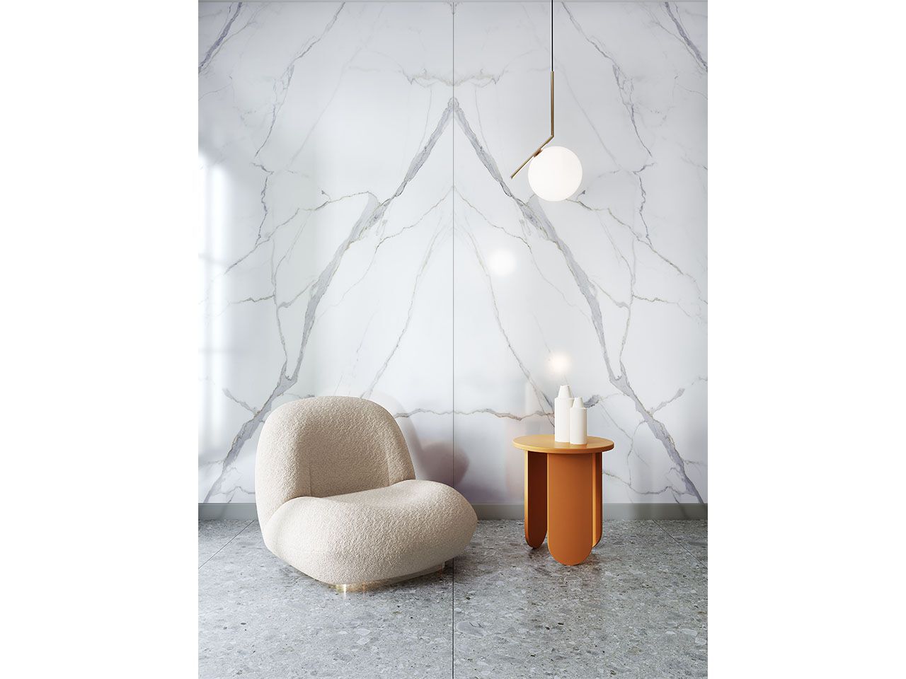 Пол / керамогранит с мраморным эффектом Kaleseramik плиты ARCH-00021721 - Вид №1