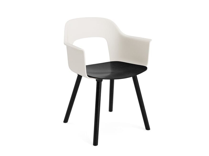 Подлокотник из полипропилена с деревянным сиденьем Hay макет ARCH-00040504 - Вид №19