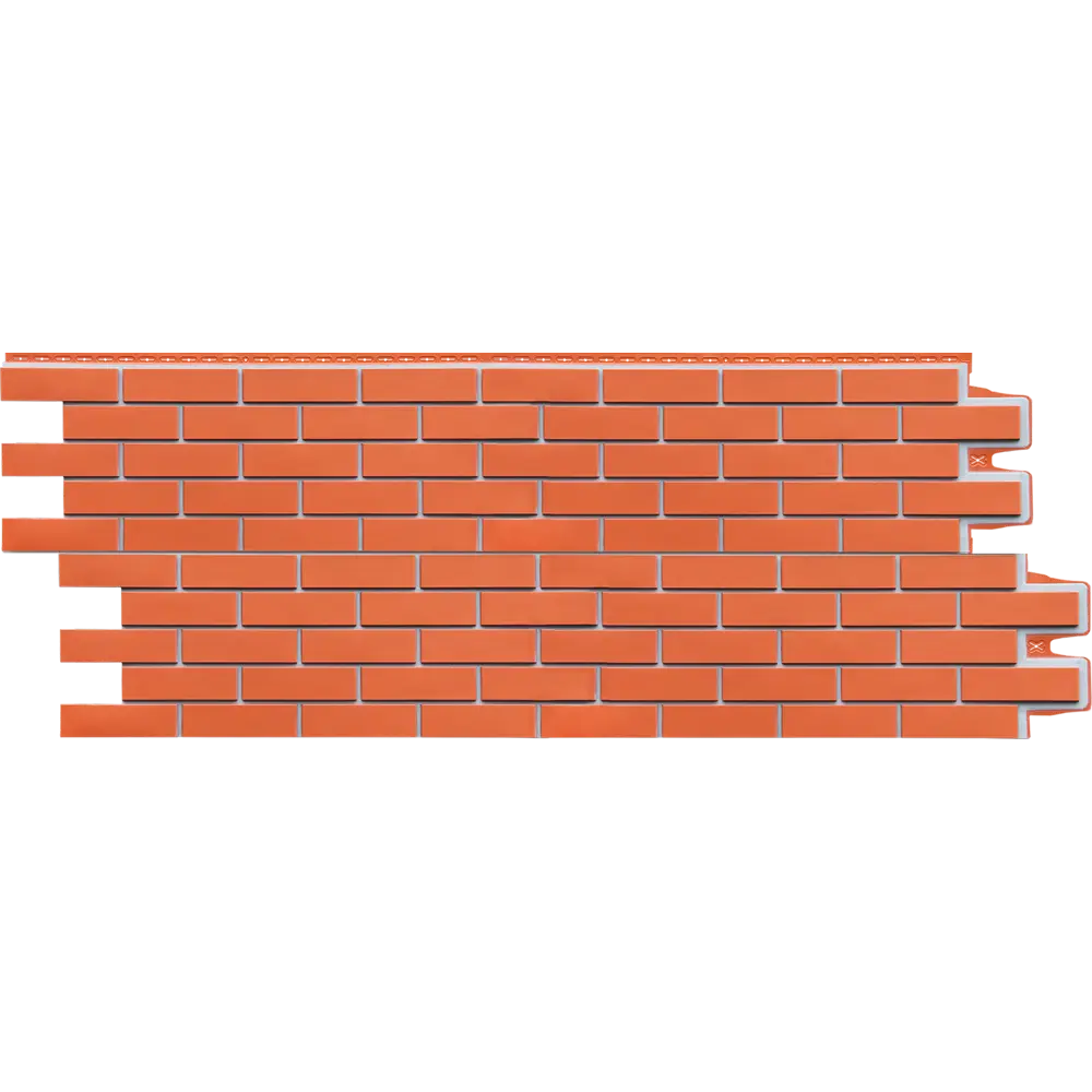 Фасадная панель Grand Line 417x1105 мм мм кирпич коралловый 0.38 м² STLM-2014897 - Вид №1