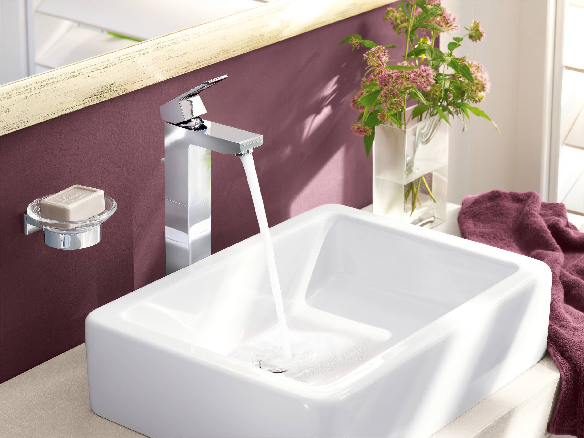 40508000 Держатель для стакана или мыльницы Grohe Essentials Cube хром - Вид №5