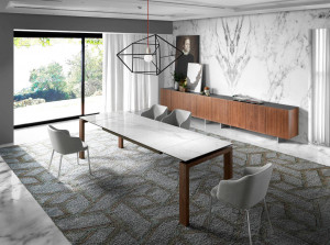 063638 Стол T309 с мраморной столешницей Angel Cerda
