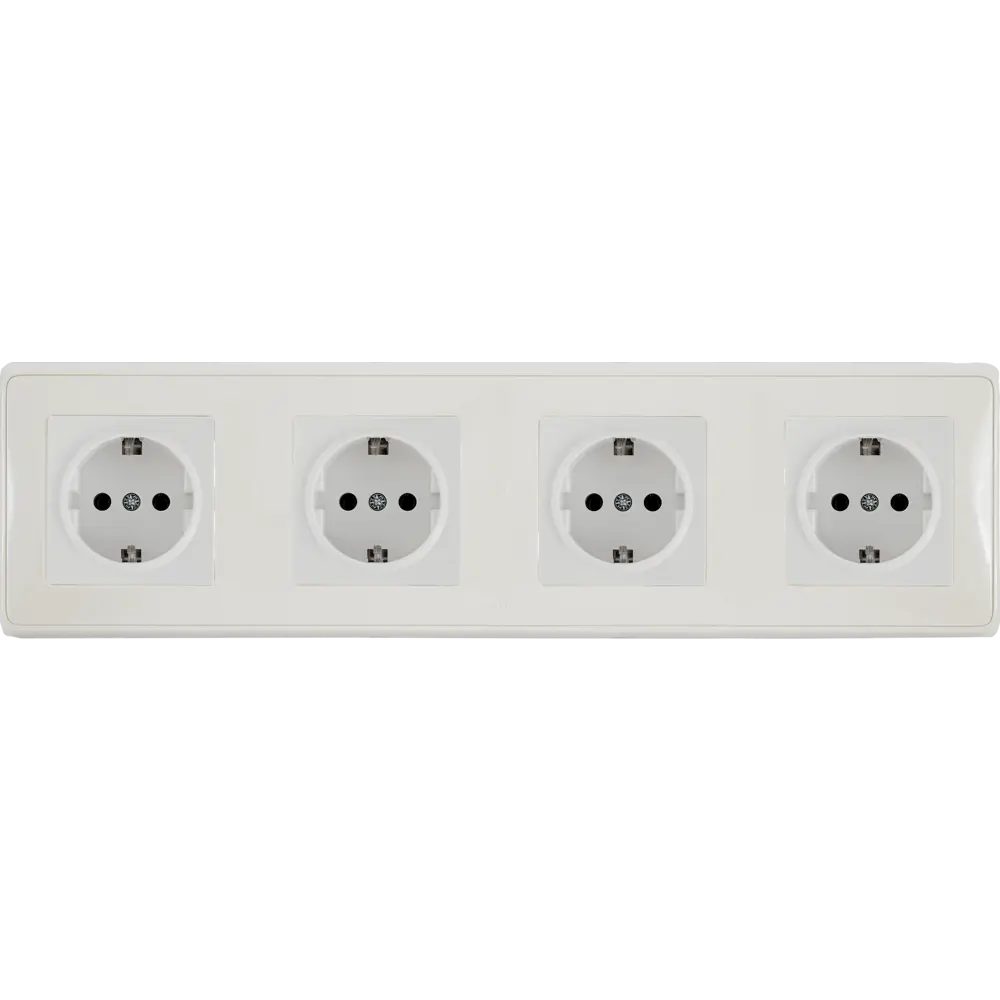 Рамка для розеток и выключателей Legrand Cariva 4 поста, цвет слоновая кость STLM-2049281 - Вид №2