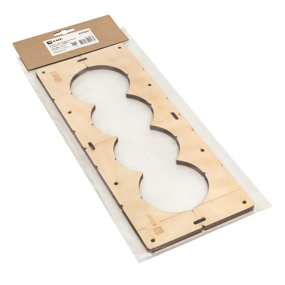 Шаблон для подрозетников EKF d 82 мм 4 поста STLM-2210878 - Вид №2