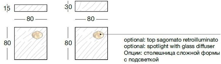 Longhi Квадратный кожаный журнальный столик Loveluxe 2014 – royal collection Y 722 - Вид №6