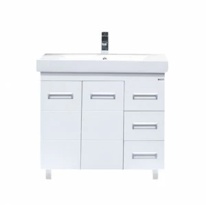 Тумба Селена-90 прямая с 3 ящ. с раков. мебельн. MISTY-90