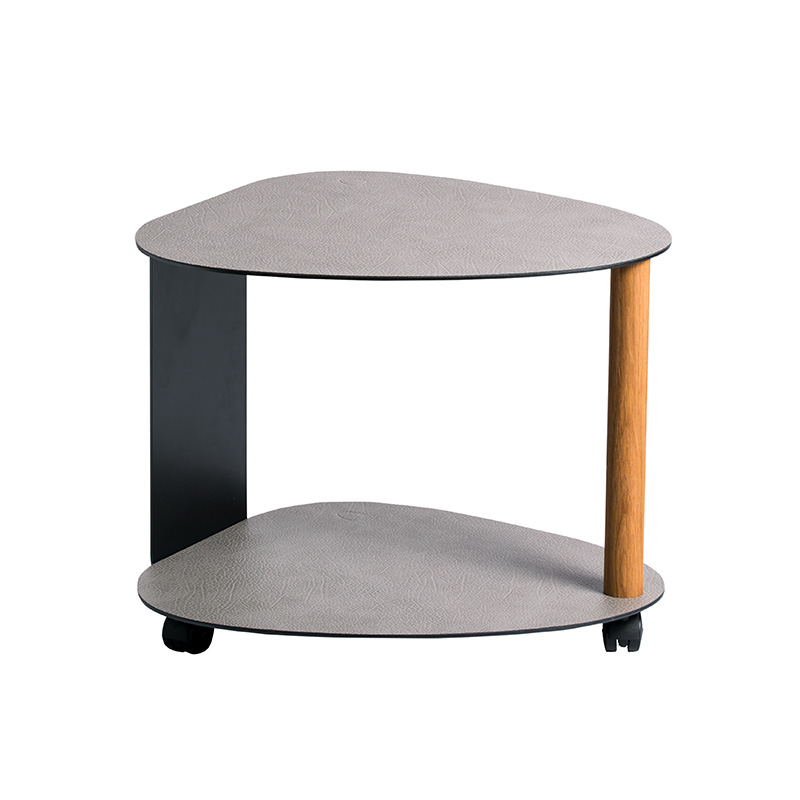 981015 Hippo anthracite-grey журнальный столик двухъярусный 62х73х45см;LIND DNA 