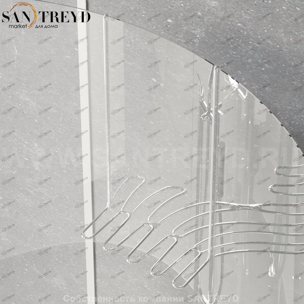 Металлическая полка CHIOCCIOLA хром Agape ADOC0203S