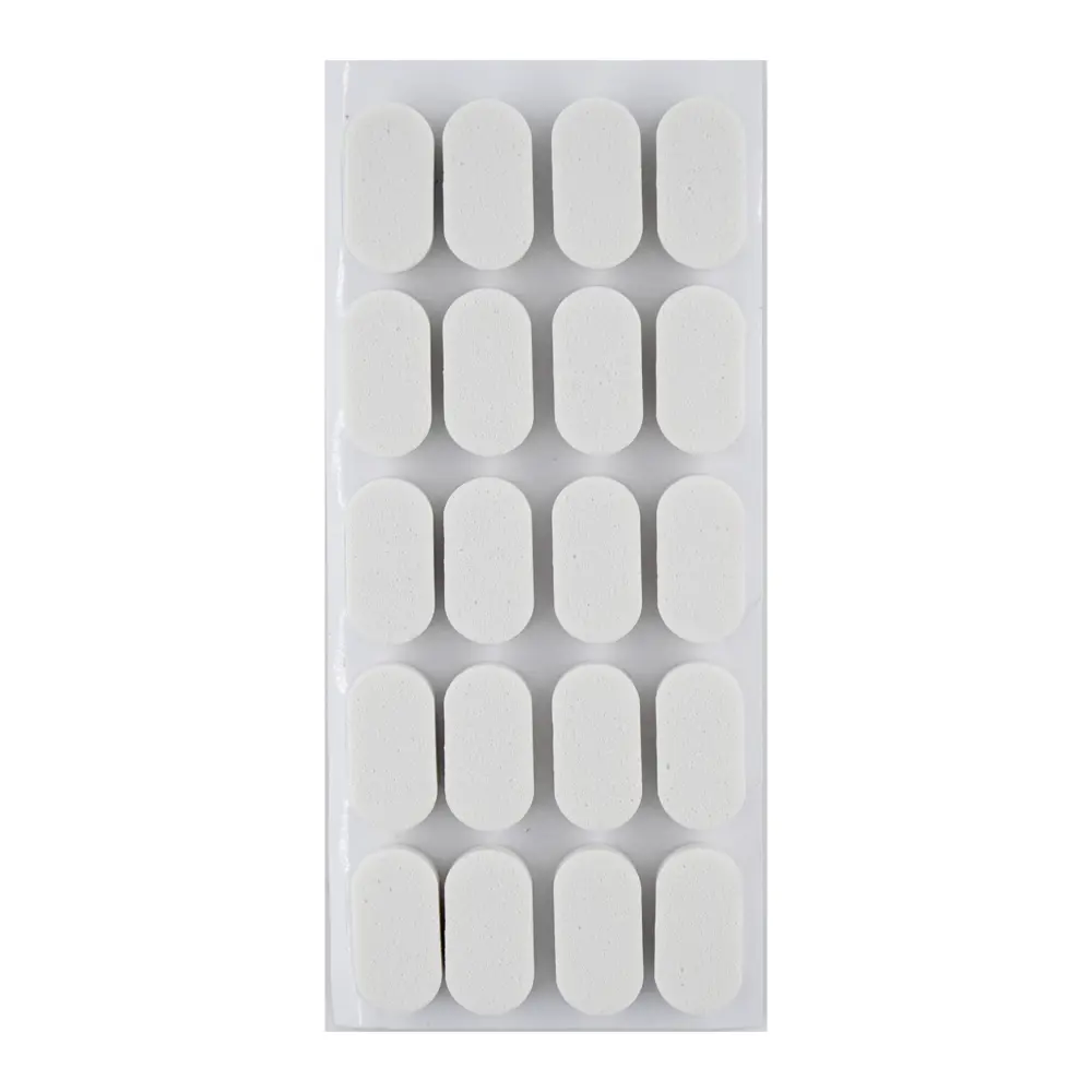 Накладки антиударные KONSENSA 8x16 мм прямоугольные ПВХ цвет белый 20 шт STLM-2173650 - Вид №2