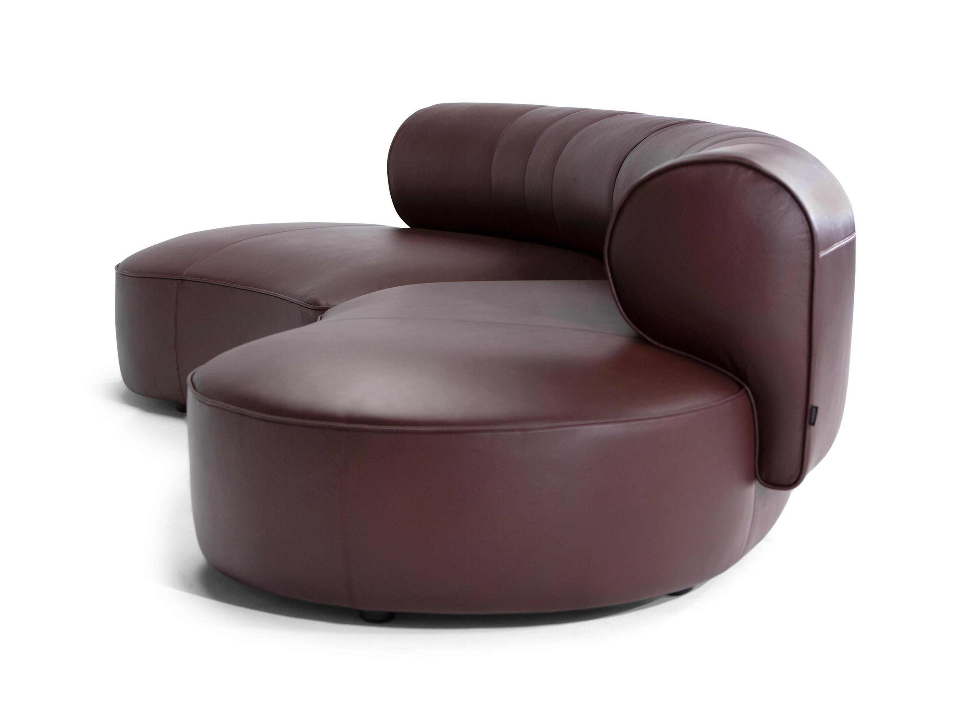2-местный кожаный изогнутый диван Natuzzi Italia MELODY ARCH-00140040 - Вид №2