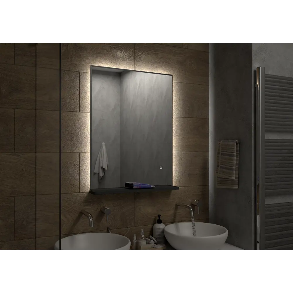 Зеркало для ванной с подсветкой Murano Grey Led 60х80 см Santreyd Зеркало с LED-подсветкой STLM-2070070 - Вид №6