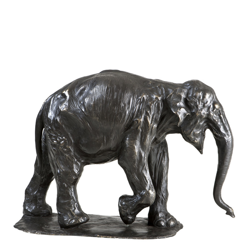 Статуэтка декоративная металлическая 44х60 см черная Elephant EICHHOLTZ СЛОН, ЖИВОТНЫЕ 062722 Бронза;черный  - Вид №1