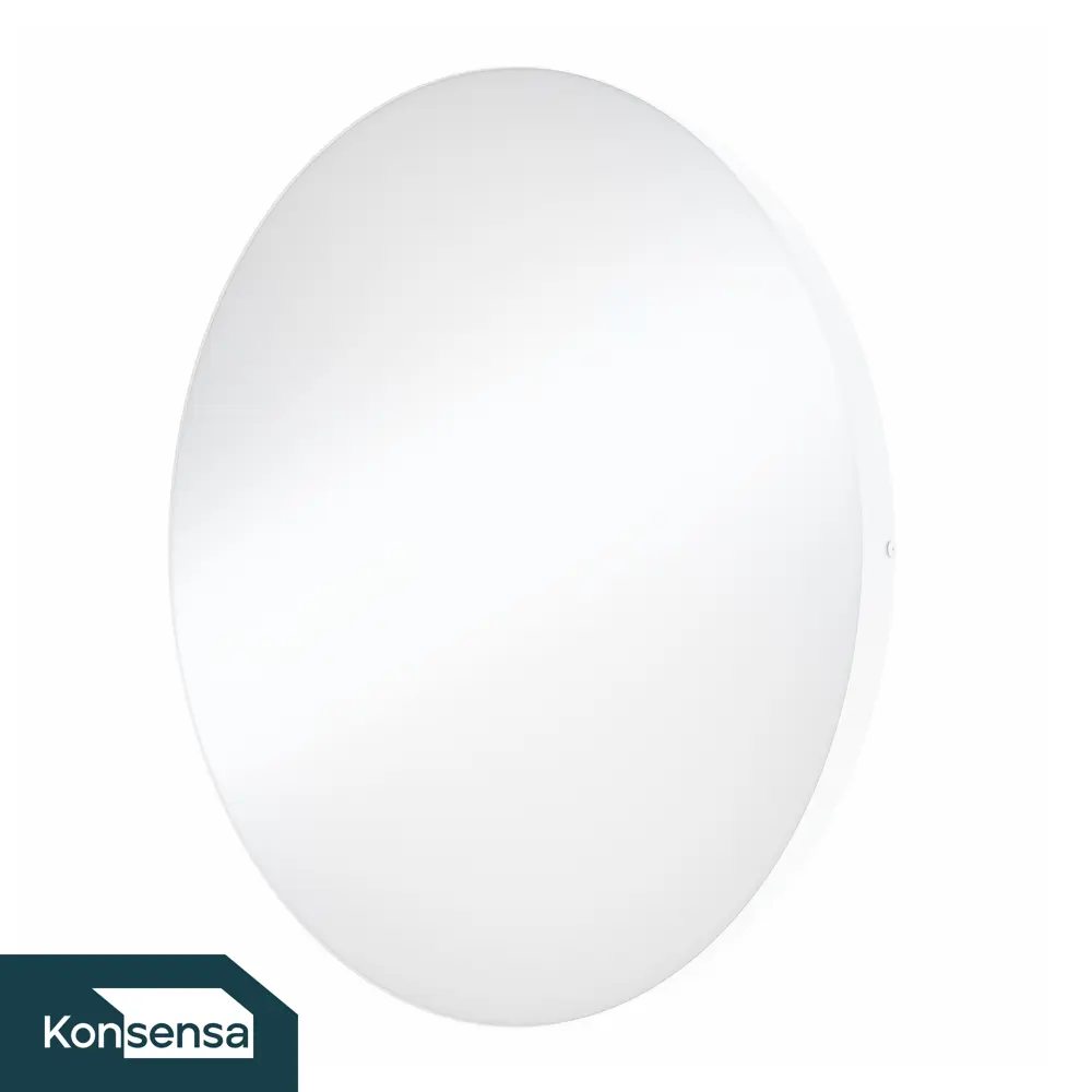 Зеркало для ванной KONSENSA Бруклин 55 см круглое цвет белый STLM-2178550 - Вид №2