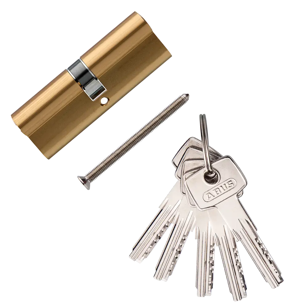 Цилиндр Abus D6, 45x45 мм, ключ/ключ, цвет золото 82389969 STLM-2163116 - Вид №1