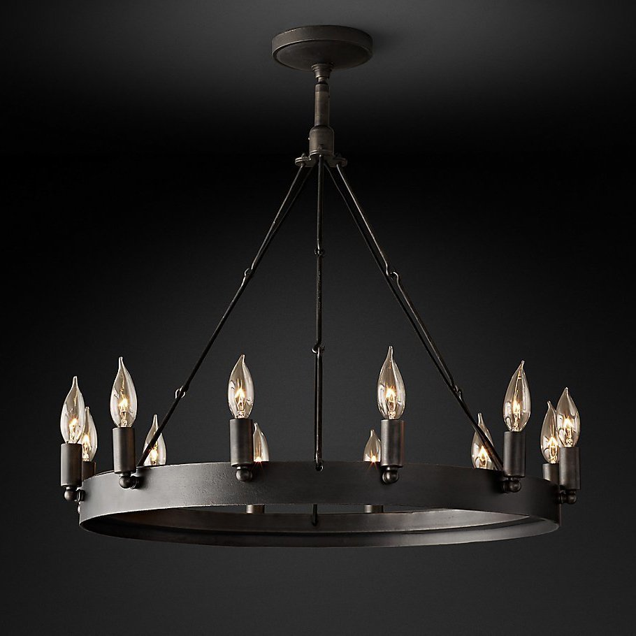 Люстра Camino от Delight Collection черная 5016-D12 DELIGHT ДИЗАЙНЕРСКИЕ 247078 Черный  - Вид №1