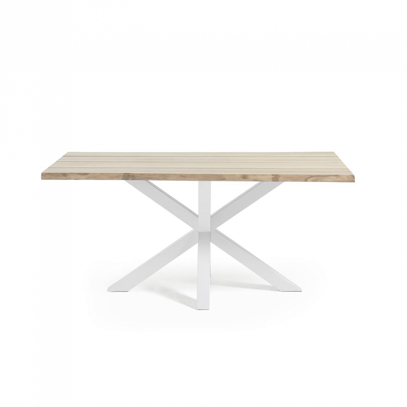 058208 Обеденный cтол Arya 220x100 белый отбеленный дуб La Forma Argo - Вид №1
