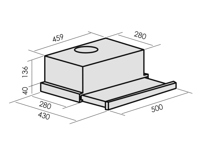9921717 Вытяжка телескопическая MBS ARALIA 150 черный/черный STDN-0021856 - Вид №12